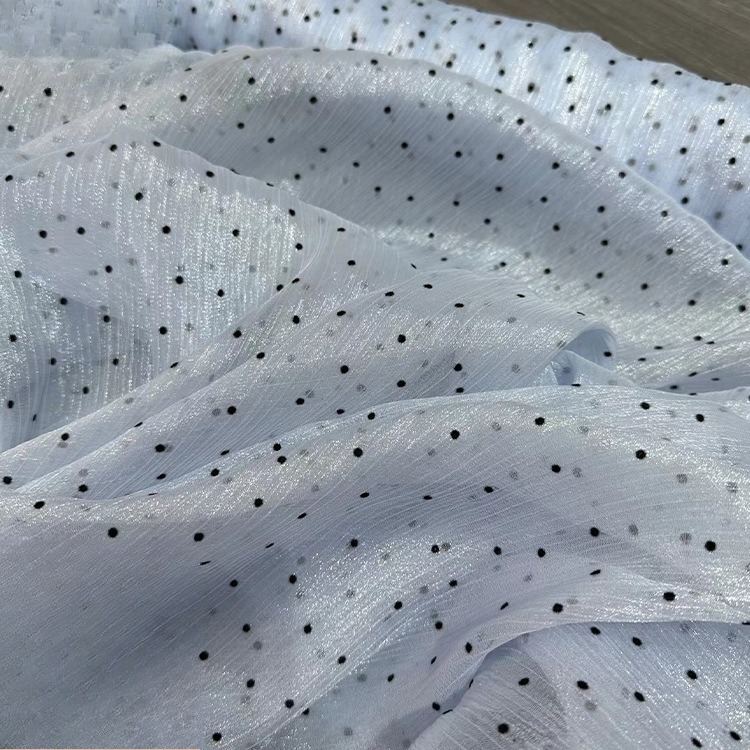 Baby Clothing Yarn - 90X145CM Glasfaser-Flock-Chiffon-Stoff mit kleinen Wellen und