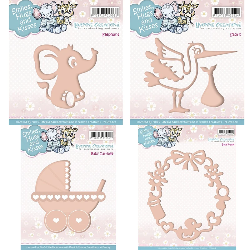 Baby Clothing Elephant - Neue Kinderwagen Ring Elefant Metall Stanzformen