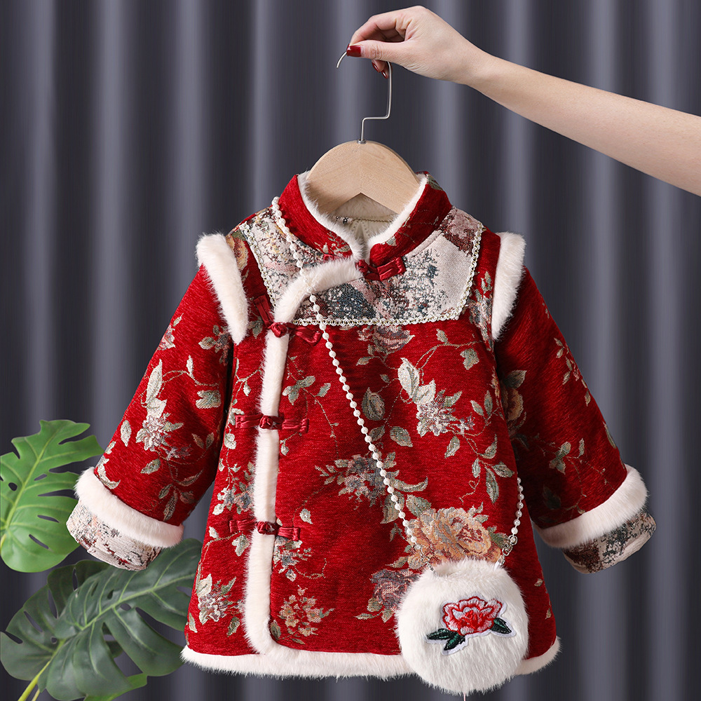 Baby Clothing Embroidery - Winter Baby Mädchen Hanfu Kinder Prinzessin