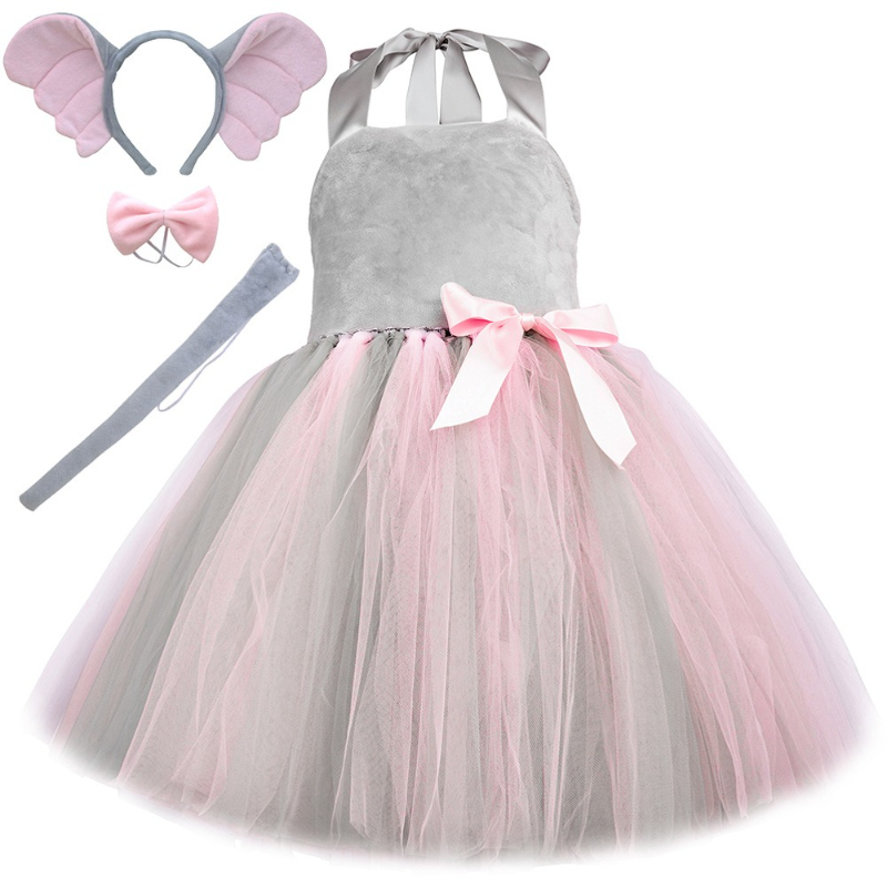 Baby Clothing Elephant - Elefant Mädchen Kostüm Kinder Kleinkind Grau