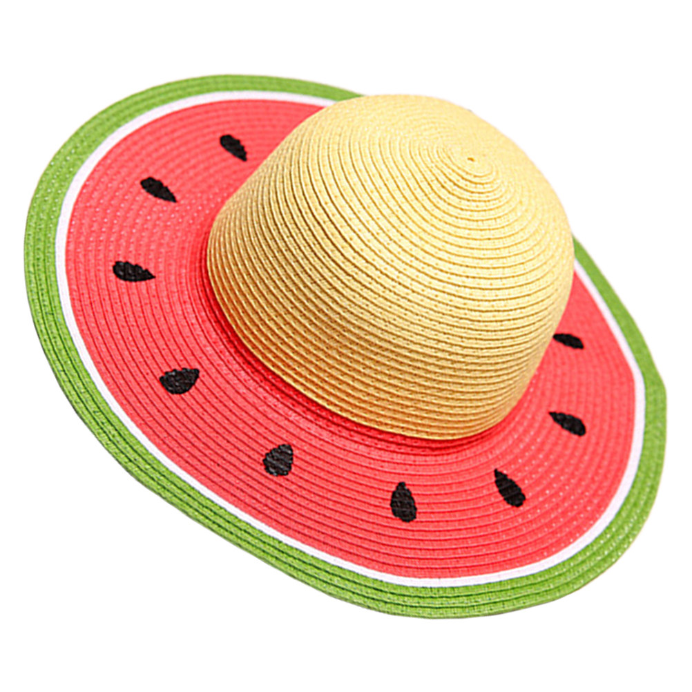 Mädchen Wassermelonen-Strohhut – Sun Hat Wide Brim Bewertung und Preis