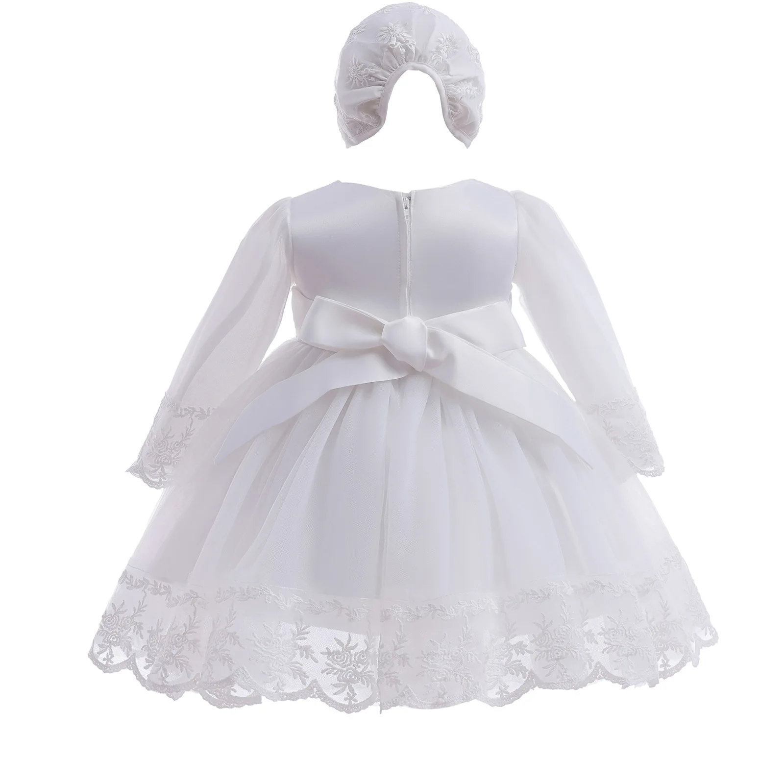 Baby-Mädchen-Kleid, weiße Stic – Baby Clothing Yarn Bewertung und Preis