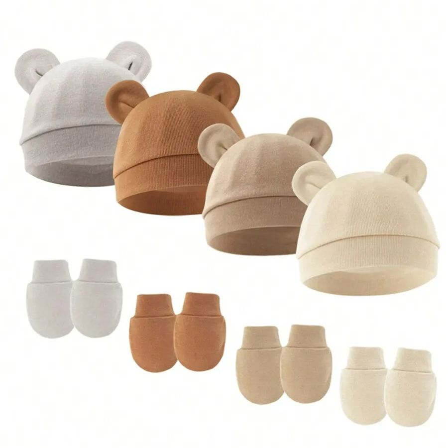 Baby Mädchen Hut Handschuhe Se – Baby Mittens Scratch Bewertung und Preis