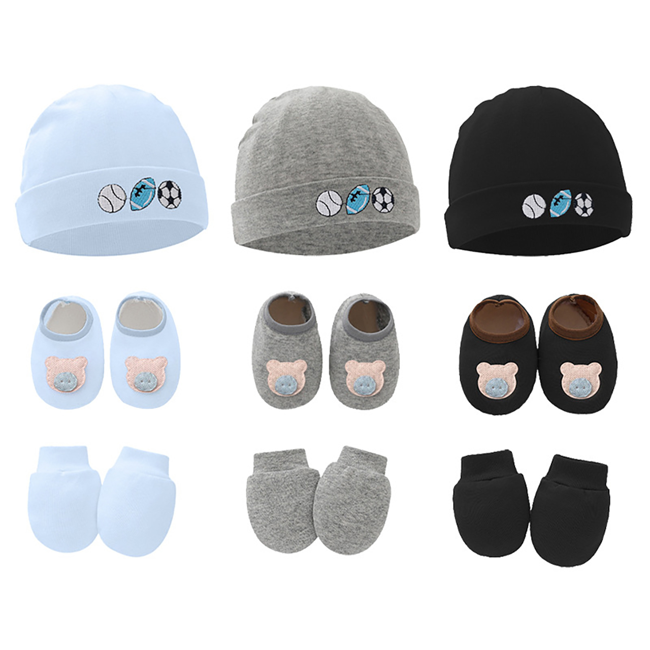 3-teiliges Baby-Set: Mütze, Ha – Baby Mittens Scratch Bewertung und Preis