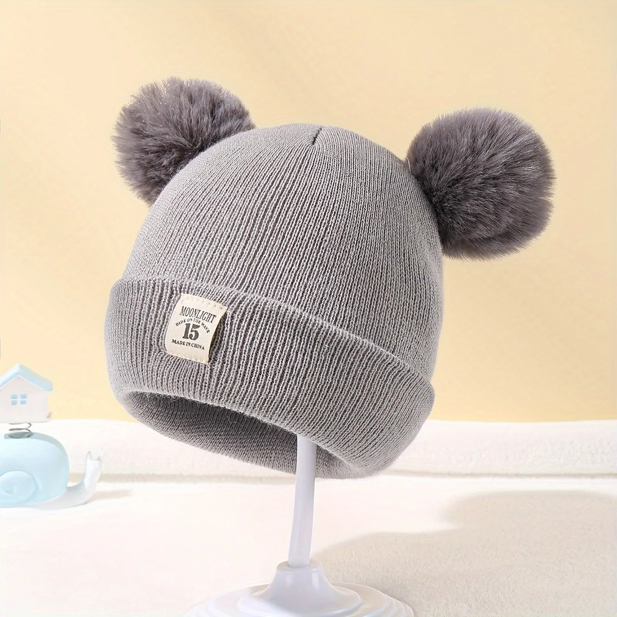 Einfarbig Wolle Gestrickte Mot – Baby Mittens Scratch Bewertung und Preis