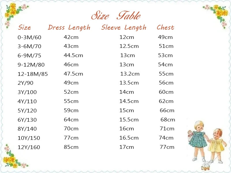 0-12 Jahre Baby Mädchen Sommer – Baby Clothing Embroidery Bewertung und Preis