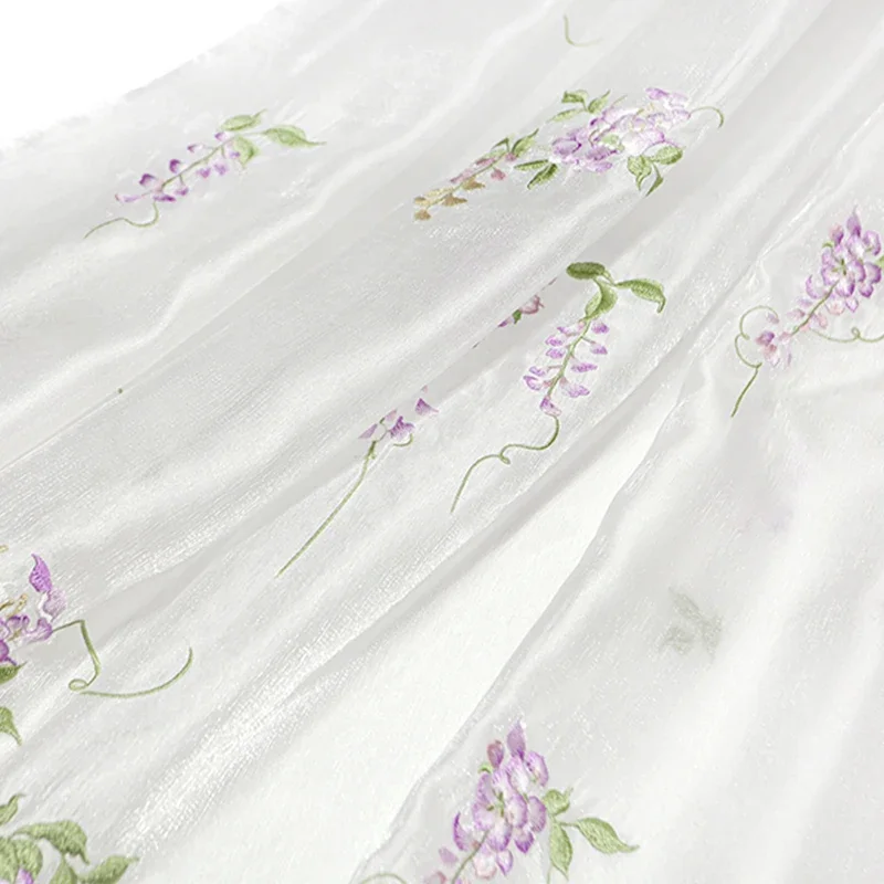 Glyzinien Stickerei Stoff DIY  – Baby Clothing Embroidery Bewertung und Preis