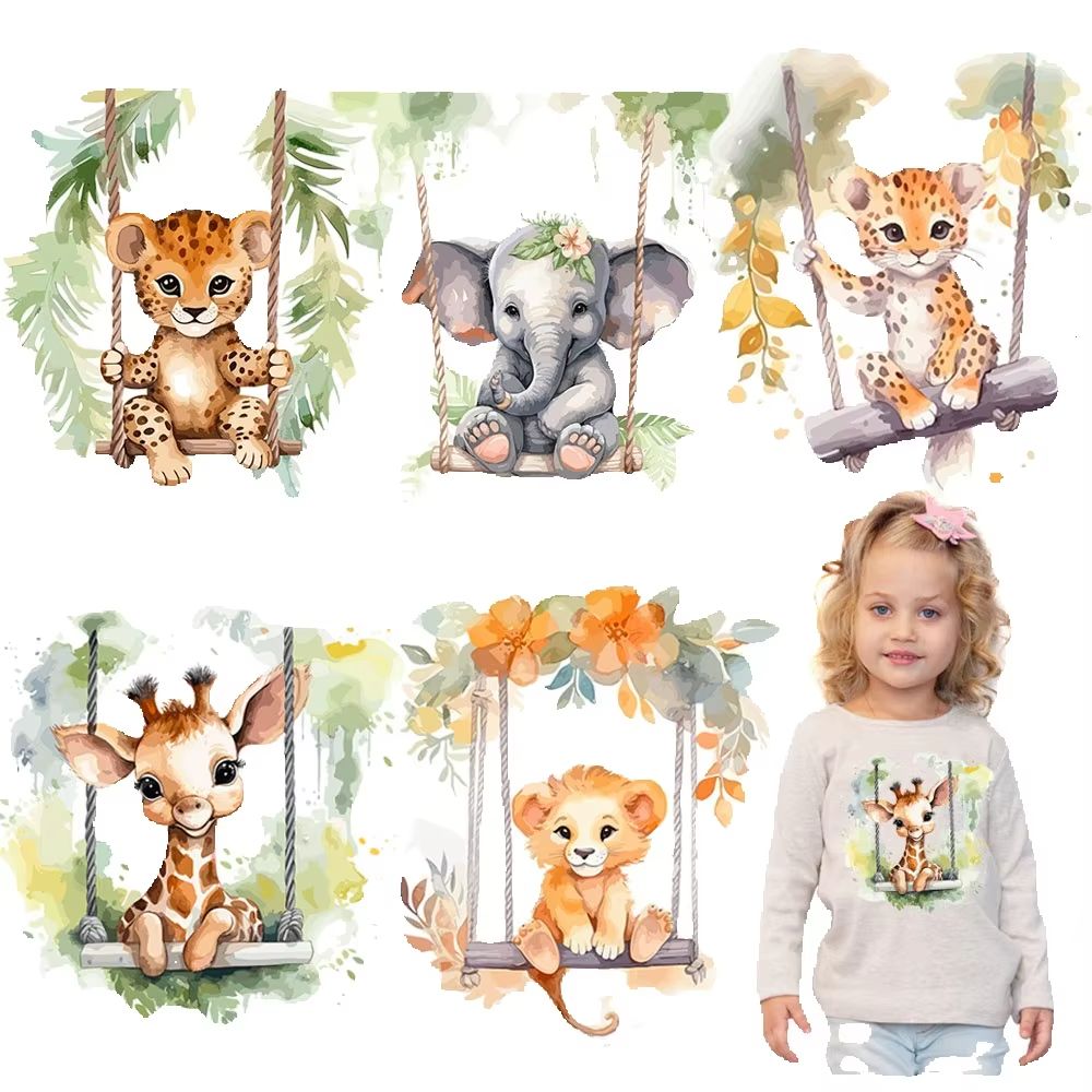 Baby-Tiermotive auf Schaukeln, – Baby Clothing Elephant Bewertung und Preis